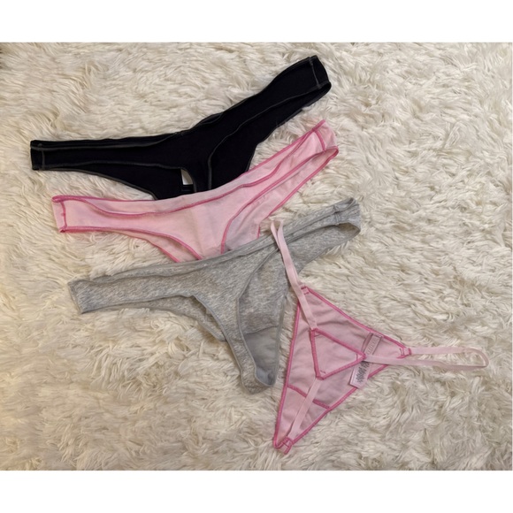 Skims | Lightweight Cotton Thong Bundle | Mediums - Picture 2 of 2